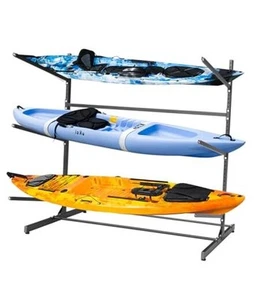 KAXIWEI Kayak Storage Rack, SUP Outdoor Storage Rack - Heavy Duty Adjustable - Picture 1 of 7