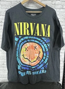 NIRVANA Tee Large Come As You Are Smiley Face Band Shirt Neu mit Etikett 2025 Grafik - Bild 1 von 5