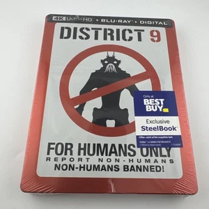 BEST BUY EXCLUSIVE District 9 4K+BLU-RAY STEELBOOK US RELEASE! - SEALED - Picture 1 of 4