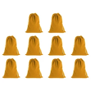 10 pezzi sacchetto con coulisse floccato 6,7 x 9,1 pollici sacchetti per gioielli sacchetti regalo, cachi - Foto 1 di 7