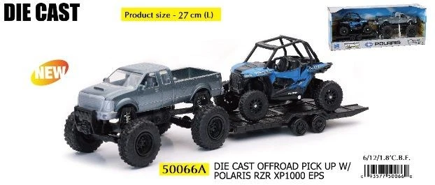 NEWRAY 50066 MINI DC POLARIS RZR XP1000 EPS CON PICK UP RUOTA GRANDE - Immagine 1 di 1