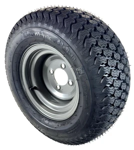 KTW Turf Tire 20x8-10 20x8x10 6PLY Lawn & Garden Wheel Tire Assembly 4x4.5 Bolt - Picture 1 of 6