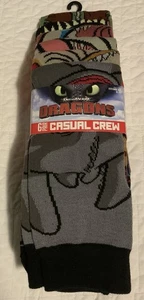 Men's Athletic Crew Socks How to train your dragon casual crew Socks - Picture 1 of 6