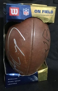 Joe Montana + Colin Kaepernick Signed Official Wilson Football - Clean Dual Auto - Picture 1 of 4
