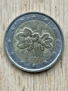 2 Euro Münze Finnland 🇫🇮 2004 Bucht und Blume von Lakka Raimo - Bild 1 von 3