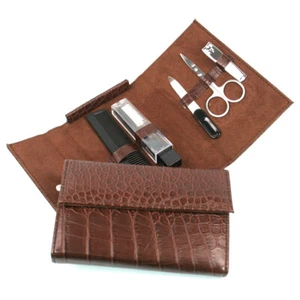 Men's Manicure Toiletry Travel Set in Case - Picture 1 of 1