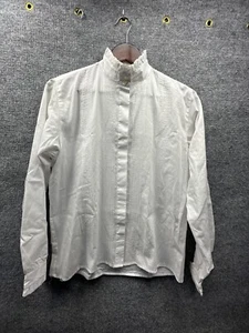 Vintage Mr Witt USA Blouse Women Size 10 Ruffle Academia Secretary 80's Y2K - Picture 1 of 7