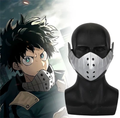 Anime My Hero Academia Midoriya Izuku Cosplay Mask Prop Halloween Party      - Image 1 of 4