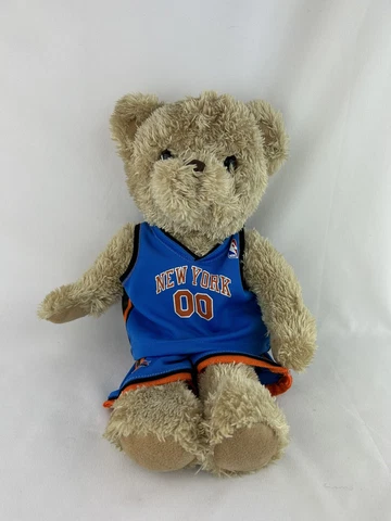 NBA New York Knicks 15" Plush Stuffed Bear with 2pc Uniform 2007 Kittrich Co B19 Cover