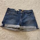 Anthropologie Pilcro and the Letterpress Stet Jean Shorts Size 27 Roll-Up Denim