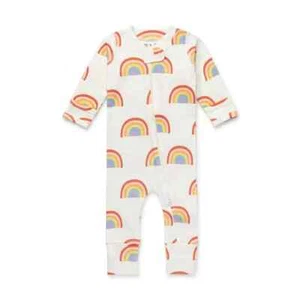 M+A by Monica & Andy Baby One-Piece Rainbow Print Coverall! NWT!