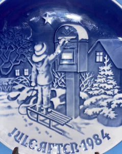 ROYAL COPENHAGEN B&G COLLECTOR PLATE "THE CHRISTMAS LETTER" 1984 - Picture 1 of 6
