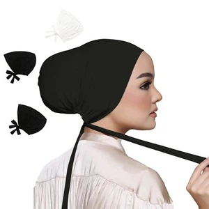 3PCS Under Hijab Head Cap Muslim Under Scarf Hijab Solid Color Women Under Sc... - Picture 1 of 8