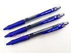 6 x Uni-Ball Laknock SN-100 Retractable Ballpoint pen 1.4 Broad, BLUE