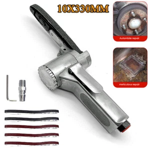 Air Belt Sander 10mm 330mm Sanding Buffing Pneumatic Tool For Wood/Metal Working - Picture 1 of 10