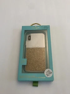 kate spade new york - Protective Case for Apple iPhone X and XS - Clear/Gold - Picture 1 of 3
