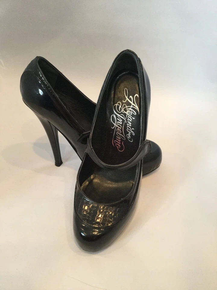 Alejandro Ingelmo - 女式黑色高跟鞋 - Mary Jane - 5.5 码 - 可爱 — 第 1/4 张图片