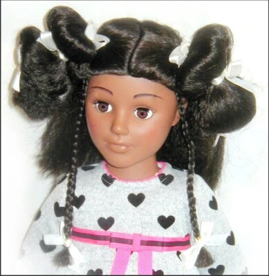 Nuevo PELUCA MUÑECA Talla 10 - 11 Marrón/Negro ANIME Estilo PUFS Coletas Trenzas Playhouse Foto 1 de 4