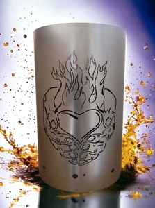 Feuertonne / Feuerkorb mit Motiv " My Burning Heart " - Bild 1 von 7