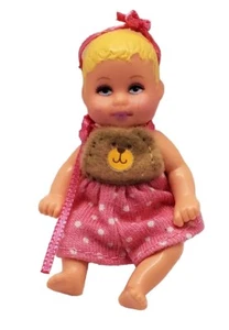 Pagliaccetto Teddy Vintage 2001 Swing n Play Baby Krissy Roberts Barbie Baby Sister - Foto 1 di 6