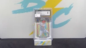Mike Trout 2021 Panini Prizm Stained Glass card #SG-1 CGC graded MINT 9 - Picture 1 of 3