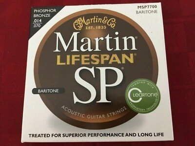 MARTIN ACOUSTIC BARITONE GUITAR STRINGS MSP7700 PHOSPHOR BRONZE - OVER 1000 SOLD - Image 1 of 2