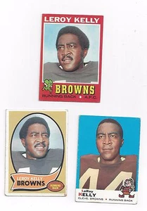 LEROY KELLY VINTAGE TOPPS FOOTBALL CARD LOT - Bild 1 von 4