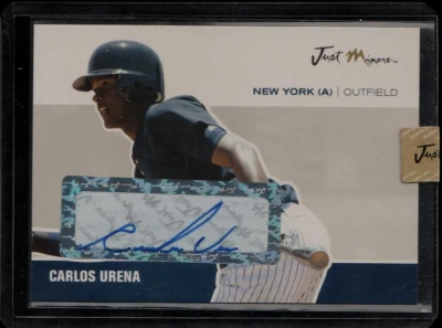Autógrafos Carlos Ureña 2007 Just Minors Just sellados, sin circular automático como nuevo+ Foto 1 de 2