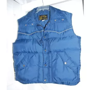 Vintage California Trail Nat'l Sportswear Puffer Vest size XL UNISEX 50% feather - Picture 1 of 14