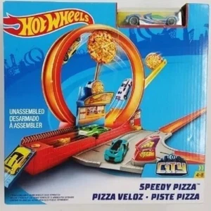 Hot Wheels Speedy Pizza Track Set with 1 Car New - Picture 1 of 1