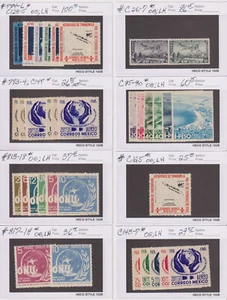 E3677: Better Mint Mexico Stamps, Sets, LH; CV $600 - Picture 1 of 2
