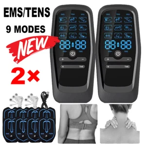 2 Pack 27 Modes Tens Unit Muscle Therapy Pain Relief Stimulator Pulse Massager - Picture 1 of 15