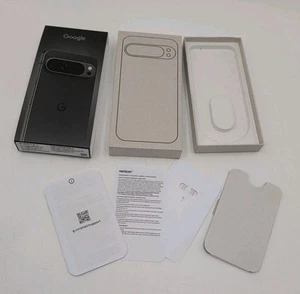 Pixel 9 Pro XL EMPTY BOX ONLY Obsidian Black 256 Gb Google Genuine w/ Inserts - Photo 1 sur 7