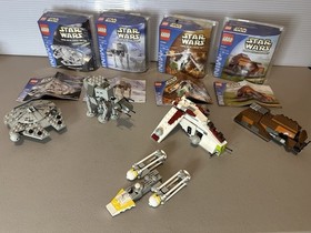 Vintage LEGO Star Wars Mini build LOT 4484,4485,4486,4487 4-pack COMPLETE sets