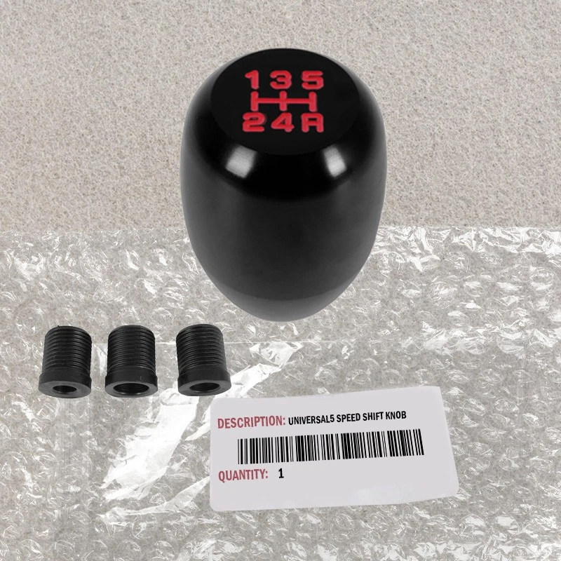 HONDA ACURA M10X 1.5 HEAVY WEIGHTED 5-SPEED MANUAL BLACK RED SHIFT KNOB NEW Foto 1 de 4