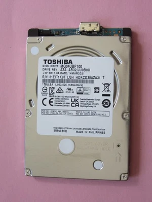 Toshiba 1TB 2.5" USB HDD MQ04UBF100 AZA AB32/ JU0B0U Mar 2021 LQH HDKCD38AZA31 T - Image 1 of 4