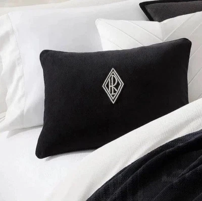 Ralph Lauren Ansel Throw Pillow 15x20 Velvet Down Feather Home Decor Bedding NEW - Image 1 of 4