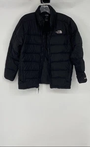 The North Face Boys Black Long Sleeve Full-Zip Puffer Jacket Size XL (18/20) - Picture 1 of 6