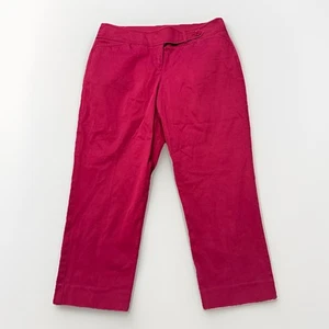 Pantaloni casual Talbots donna taglia 4 P Petite rosso 30x22 - Foto 1 di 6