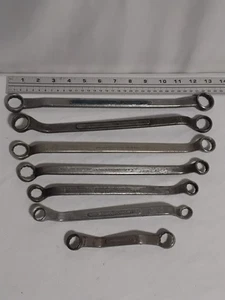 7 Piece Vintage Barcalo Buffalo Double Ended Offset Box End Wrenches-Made In USA - Picture 1 of 9