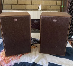 Coppia altoparlanti stereo Sony vintage anni 70 SS-40 da scaffale a libro legno made in Japan - Foto 1 di 13