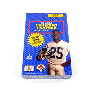 All World Canadian Football Premier Edition 1991 caja sellada (36 paquetes) - Imagen 1 de 2