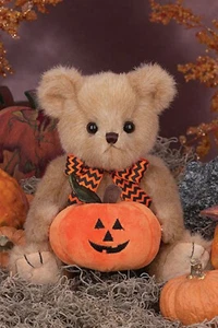 11" JAKE JACK O'LANTERN*Bearington SCENTED Teddy Bear*NEW*Harvest*Pumpkin*181329 - Bild 1 von 1