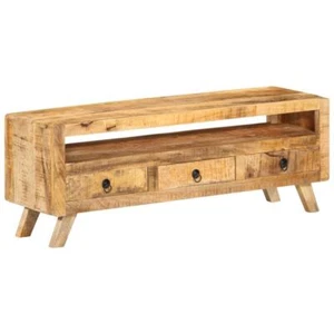 TV Unit Stand Solid Mango Wood Entertainment Center Display Cabinet Furniture - Picture 1 of 11