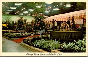 Tarjeta postal de McCormick Place c1975 de Chicago WORLD FLOWER and GARDEN SHOW - Imagen 1 de 2