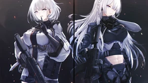 Anime girls digital art artwork 2d portrait rpk16 ak15 Playmat Gaming Mat Desk - Picture 1 of 1