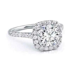 1.80 Ct D VS1 Round Diamond Engagement Ring IGI Certified Lab Grown 14k White - Picture 1 of 6