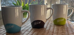 3 McCafe McDonalds Kaffeetassen von 2012 braun, blau, grün, gebraucht , McCafé - Bild 1 von 5