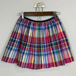 Polo Ralph Lauren Pink Madras Mini Skirt Girl’s L - Picture 1 of 7