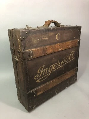 INGERSOLL WATCHES USA Ancienne MALLETTE/VALISE de représentant Début 20e BURTON - Photo 1/4